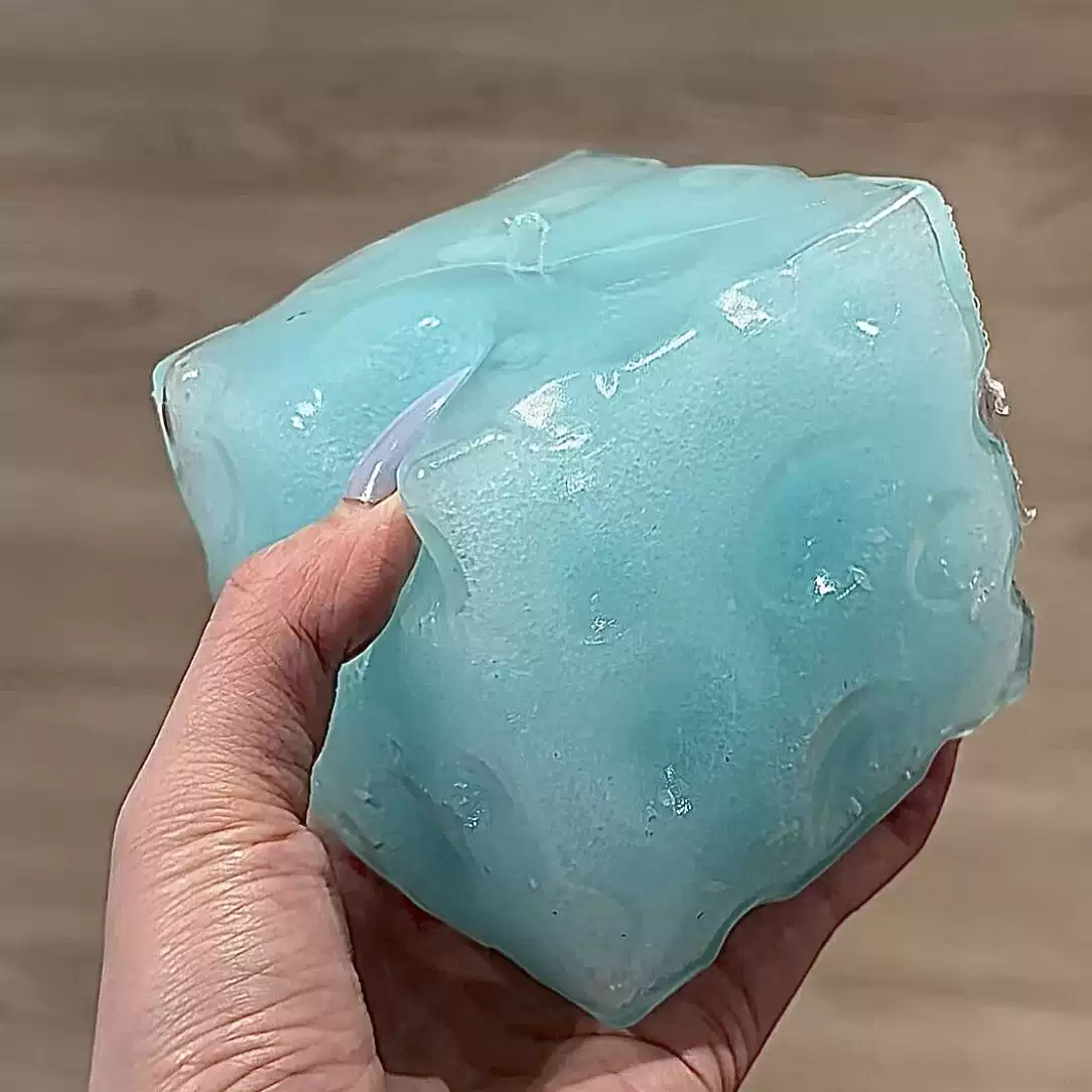 New transparent jelly-shaped cheese ball series, bouncy and squishable, purely handmade DIY stress-relieving children's gift.