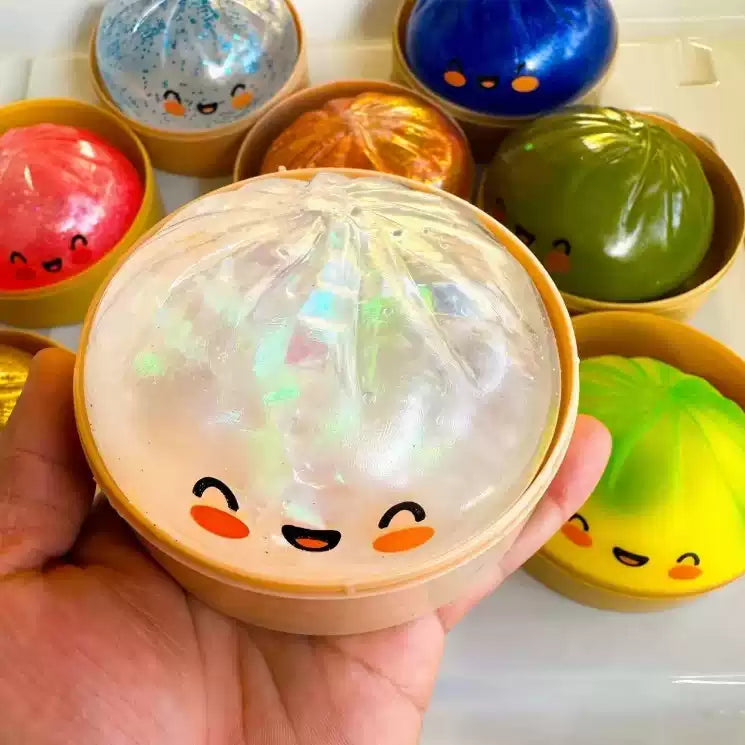 DOWMOO Squishy Dumplings Realistic Steamed Buns - Squeezable and Decompressing Creative Toys