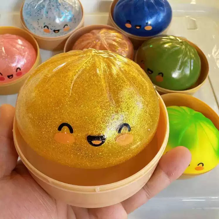 DOWMOO Squishy Dumplings Realistic Steamed Buns - Squeezable and Decompressing Creative Toys