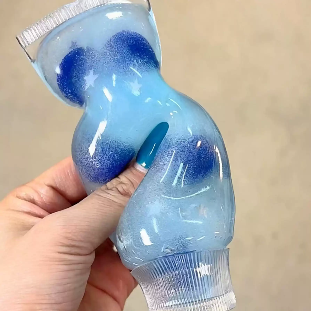Chiboki's Jam Tube - Thin-skinned, malleable, non-rebounding, muscle weakness toothpaste, handmade ball, stress-relieving, squishy toy.